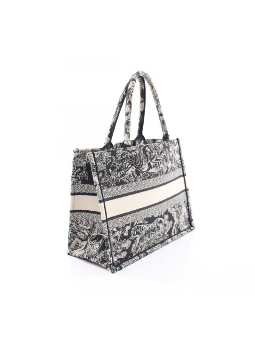Dior Tote Book Navy Canvas - Picture 2 of 6